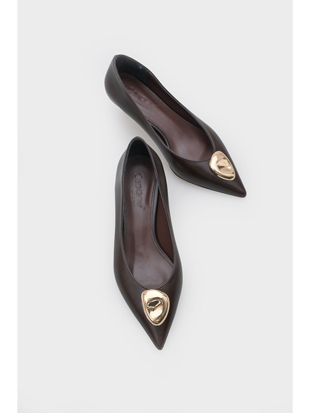 Kahverengi Meghann Orta Topuklu Stiletto-4