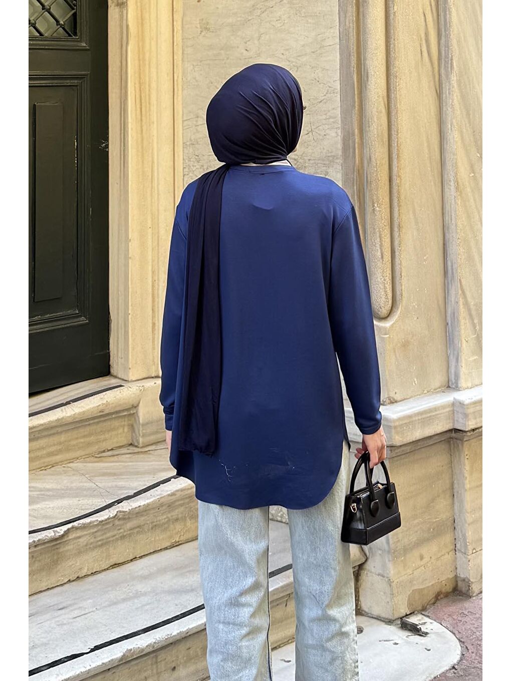 Basic Sweat Lacivert-3