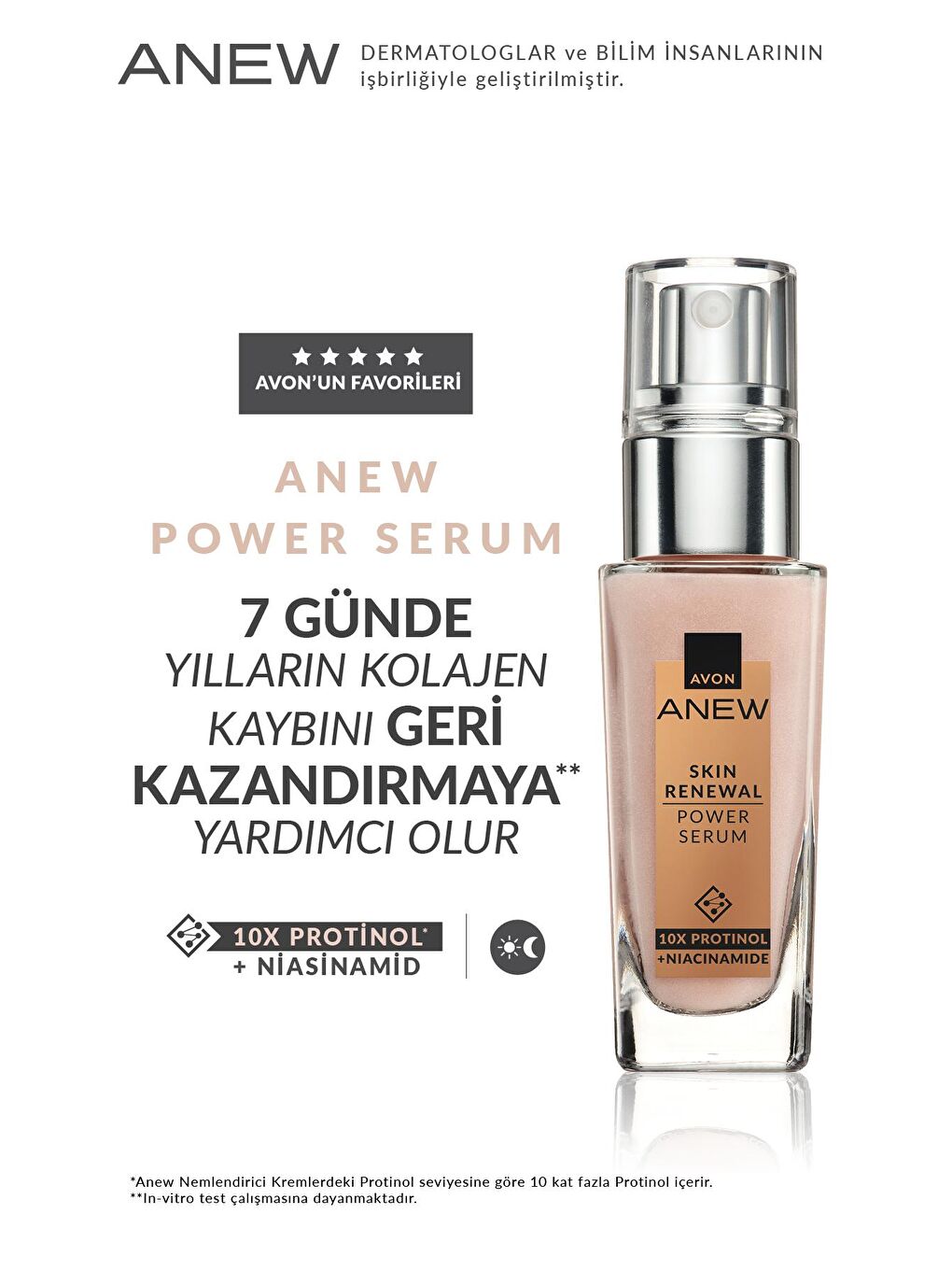 AVON Renksiz Anew Skin Renewal Power Serum 30 Ml. - 1