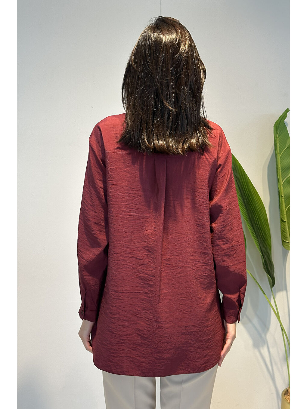 Sunshıne Gömlek 5292 Bordo-3