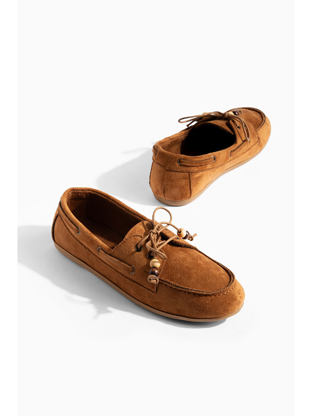 Kahverengi BA01 Günlük Ortopedik Kadın Babet Ayakkabı-1