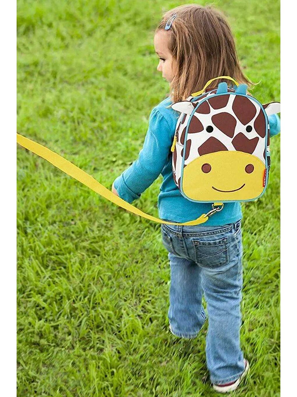 Kahverengi Çocuk Emniyet Kemerli Sırt Çantası Zürafa-1