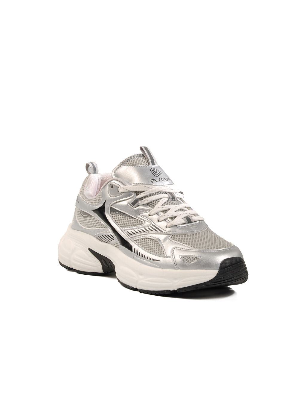 Gri Gümüş Fileli Erkek Spor Ayakkabı MS-251-530 M-2