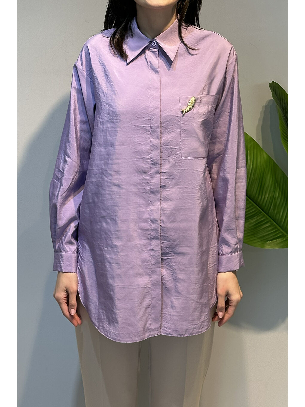 Sunshıne Gömlek 5292 Leylak Lila-1