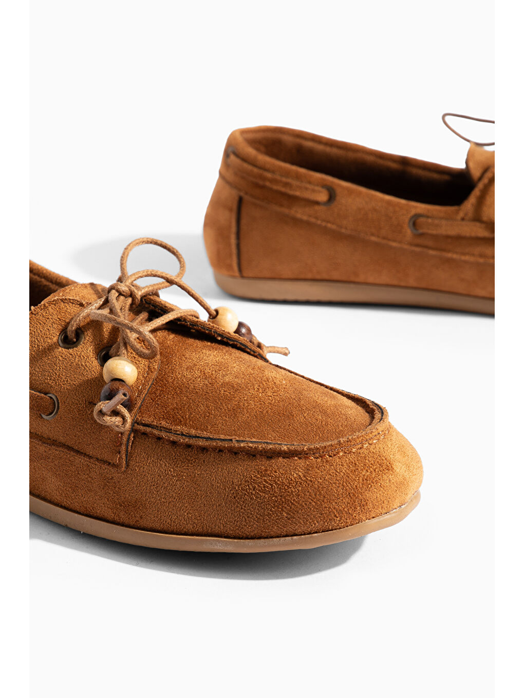 Kahverengi BA01 Günlük Ortopedik Kadın Babet Ayakkabı-4