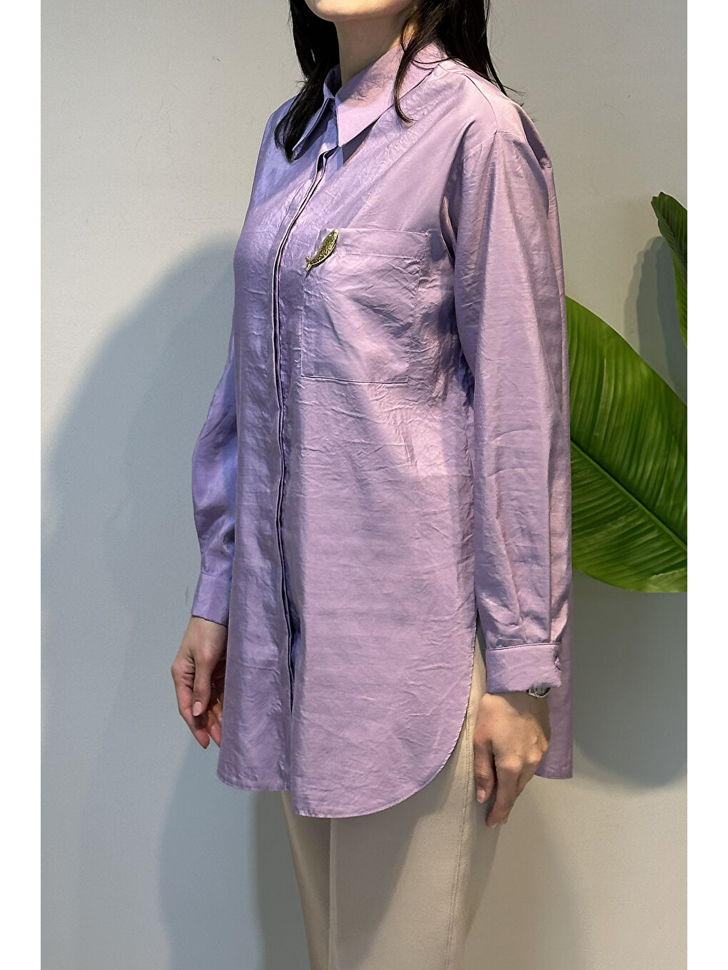 Sunshıne Gömlek 5292 Leylak Lila-2