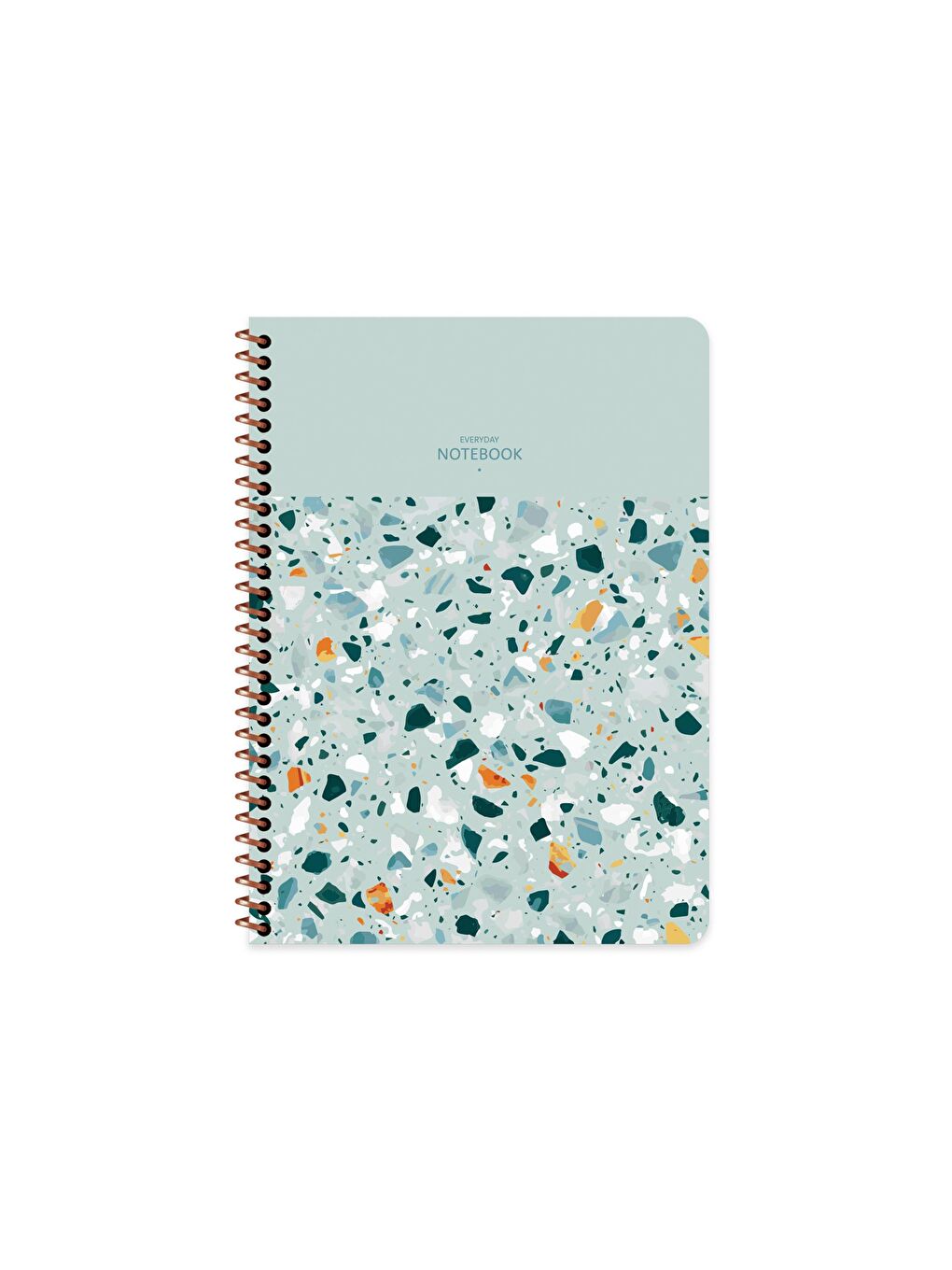 Keskin Color 16.5x22.5 Çizgili Defter Terazzo - Yeşil