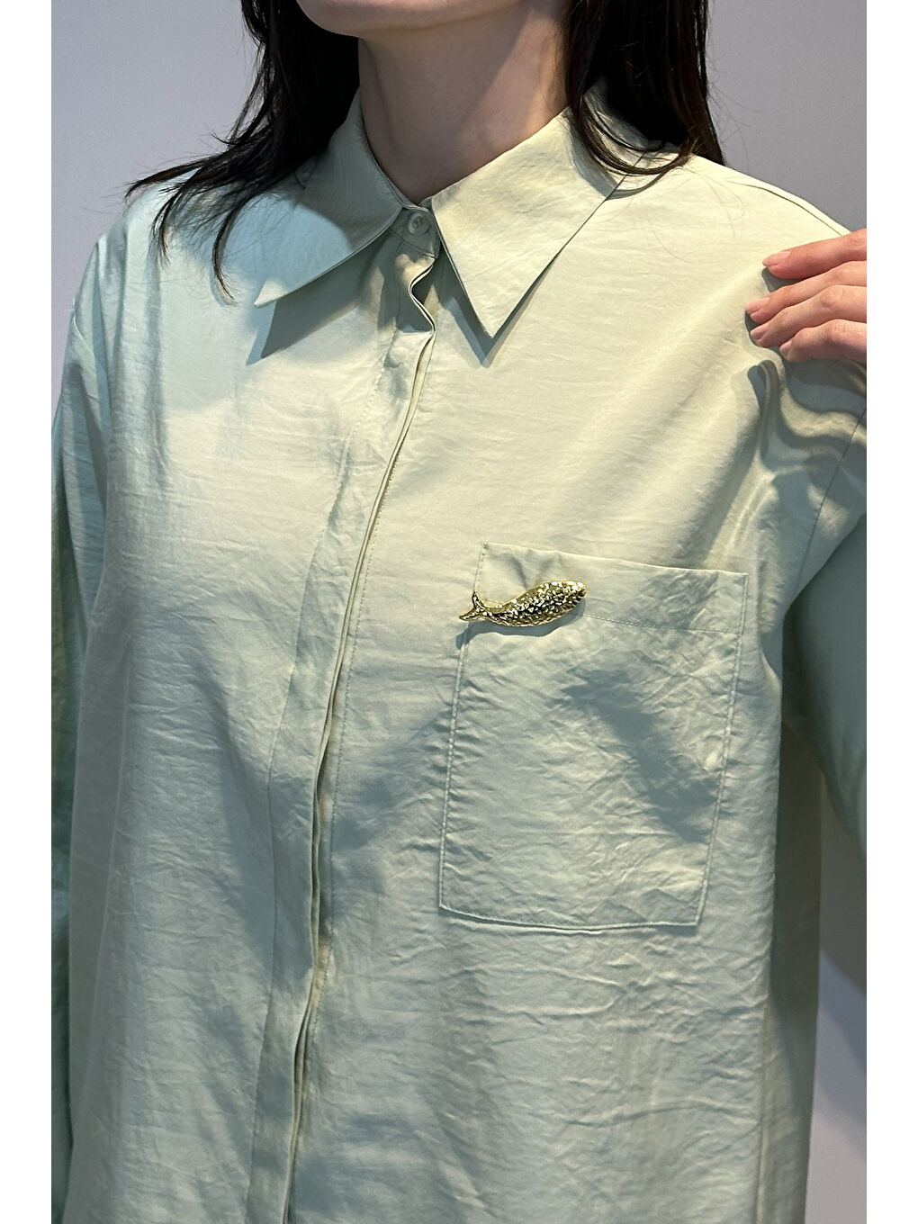 Yeşil Sunshıne Gömlek 5292 Mint-3