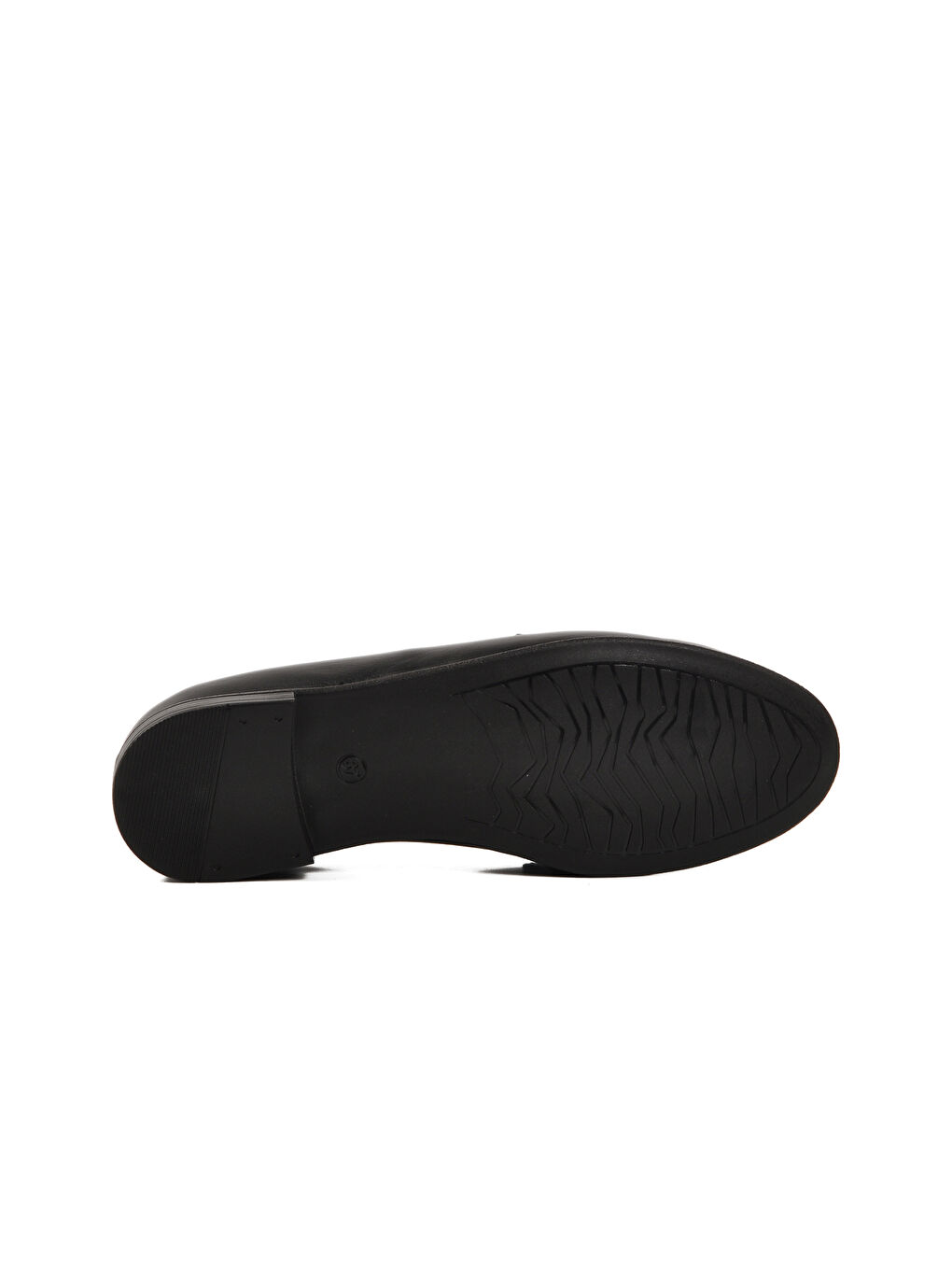 Siyah Hakiki Deri Kadın Casual Ayakkabı 44251 Z-4