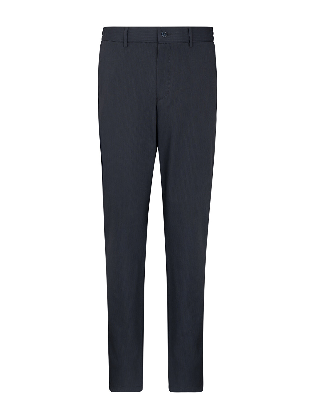 Lacivert Slim Fit Çizgili Mono Yaka Takım Elbise-3