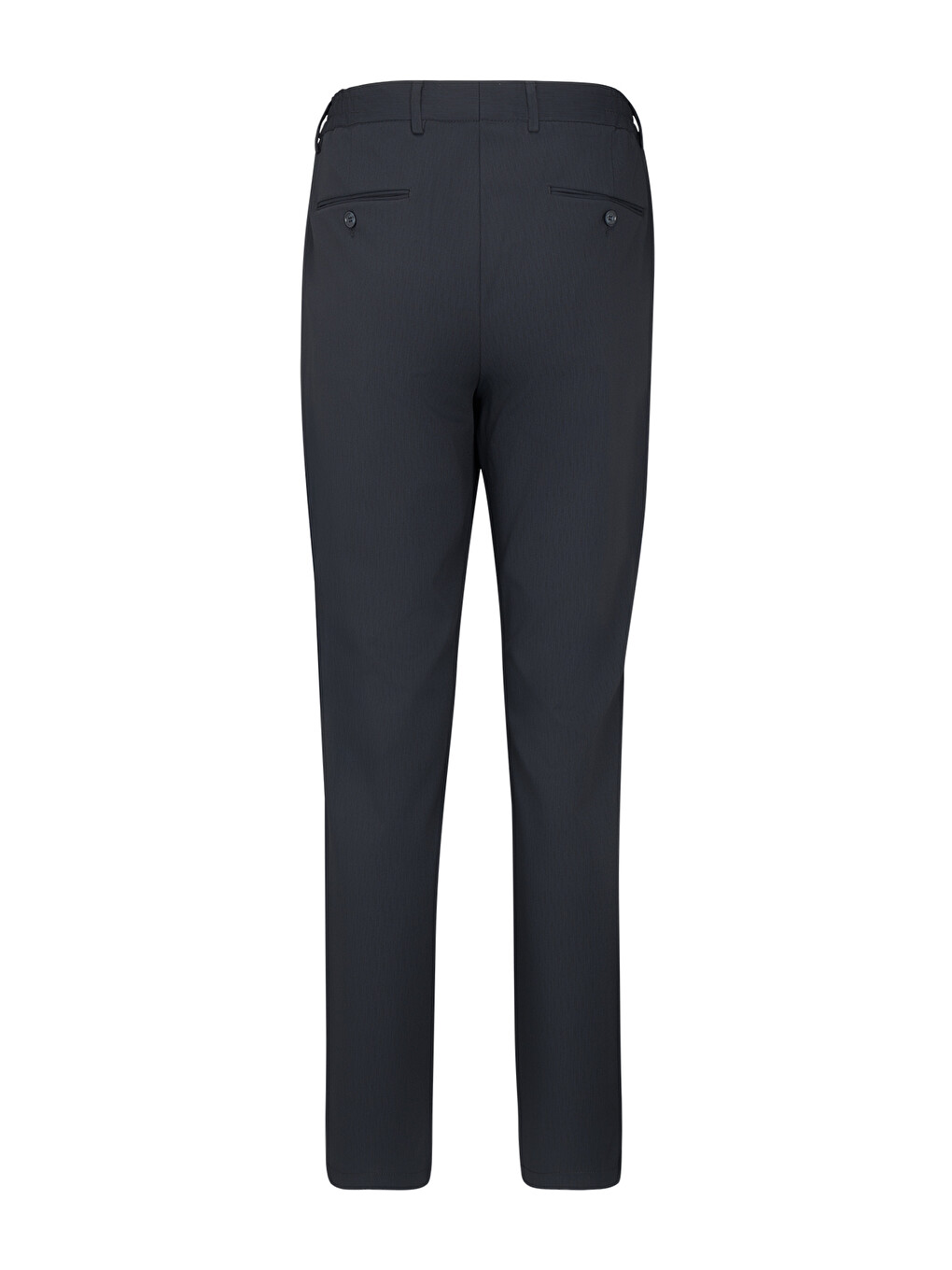 Lacivert Slim Fit Çizgili Mono Yaka Takım Elbise-4