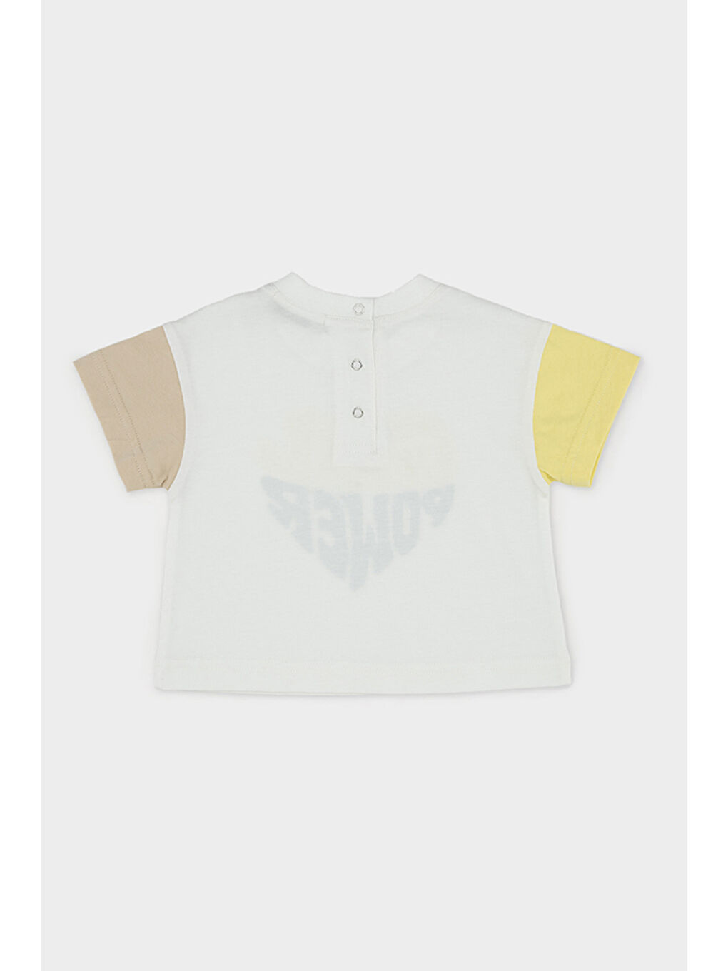 Kız Bebek Baskılı Beyaz Tişört-1