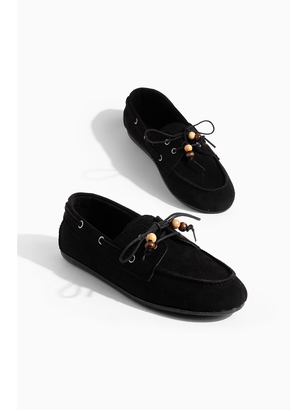 Siyah BA01 Günlük Ortopedik Kadın Babet Ayakkabı-4