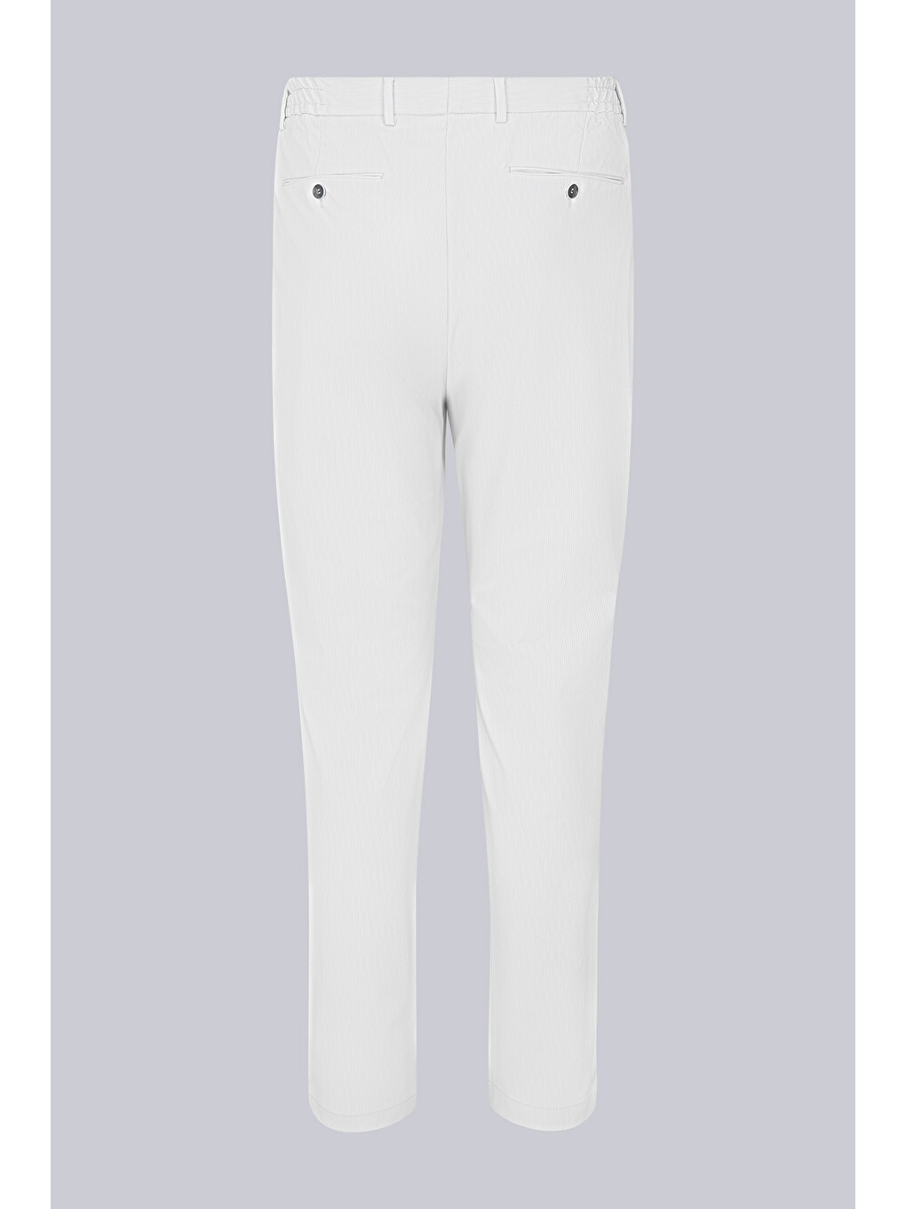 Bej Slim Fit Çizgili Mono Yaka Takım Elbise-4