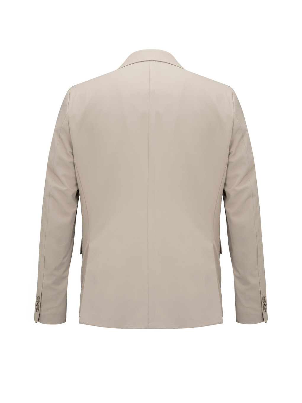 Bej Comfort Fit Mono Yaka Takım Elbise-2