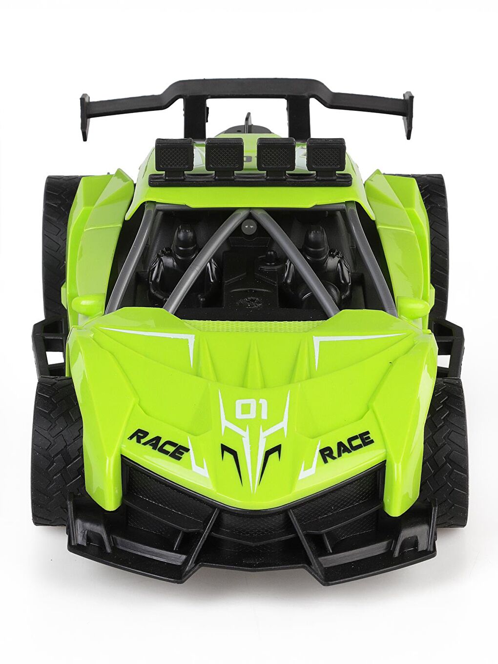 Seher Oyuncak Büyük Boy 1:14 Yarışçı Uzaktan Kumandalı Araba 2.4G Işıklı Ve Duman Atan - Yeşil-3