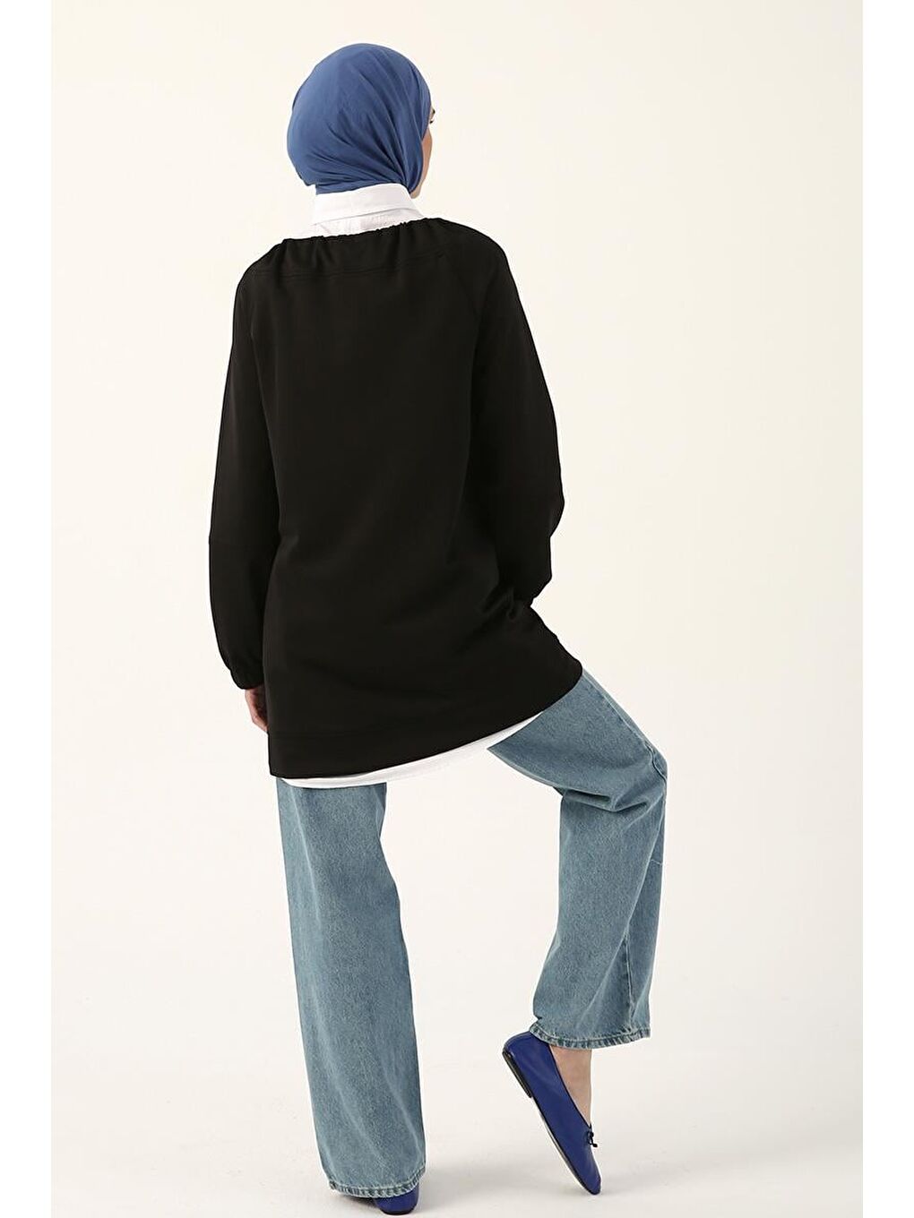 Siyah-Fermuarlı Scuba Hırka-2