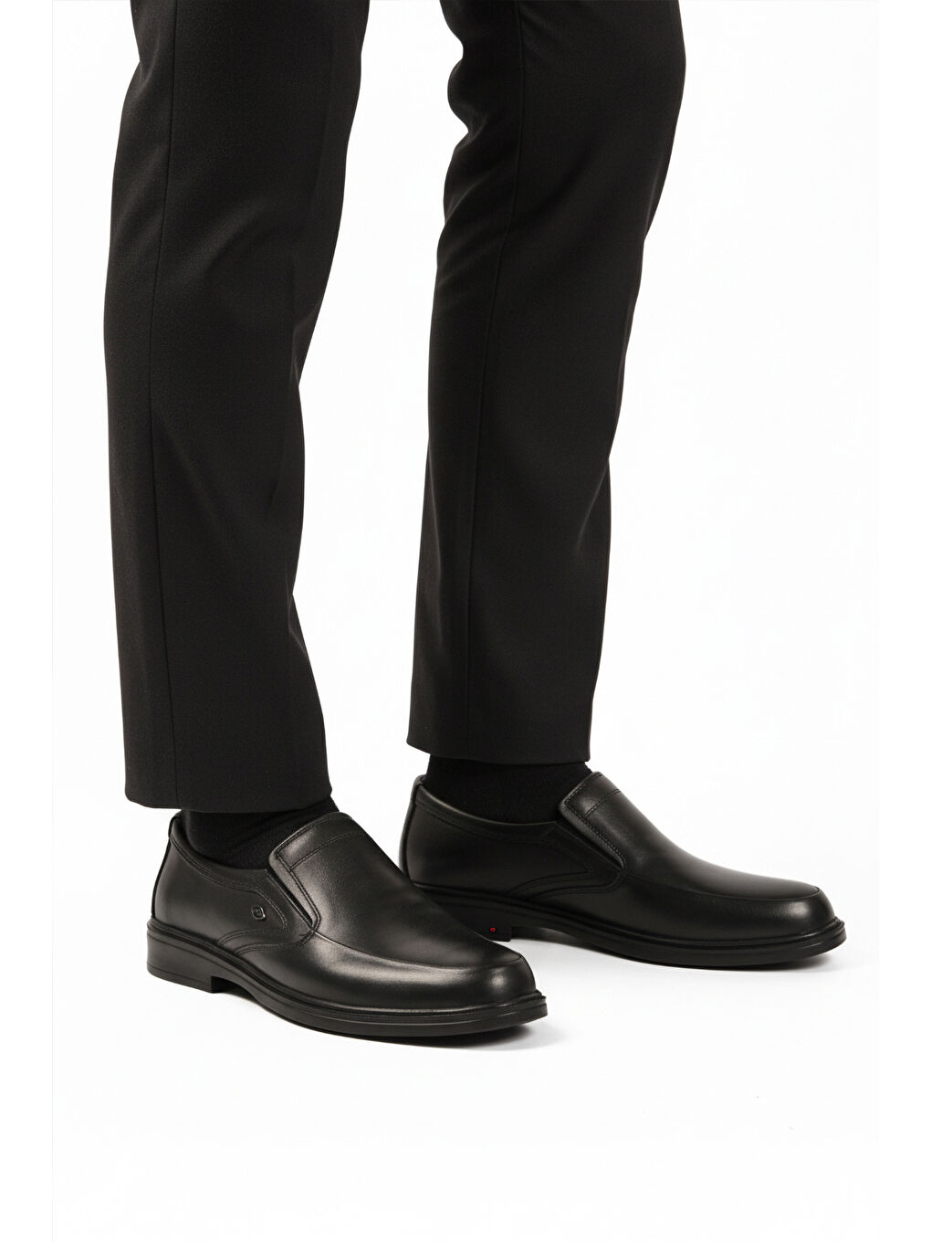 Siyah Hakiki Deri Erkek Casual Ayakkabı DSN 2032 M