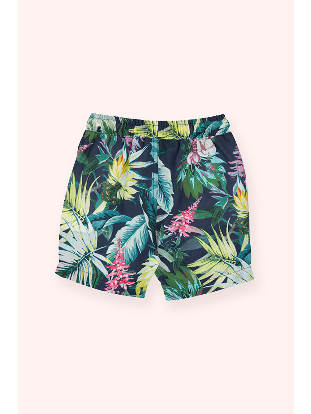 Erkek Bebek Desenli Lacivert Şort