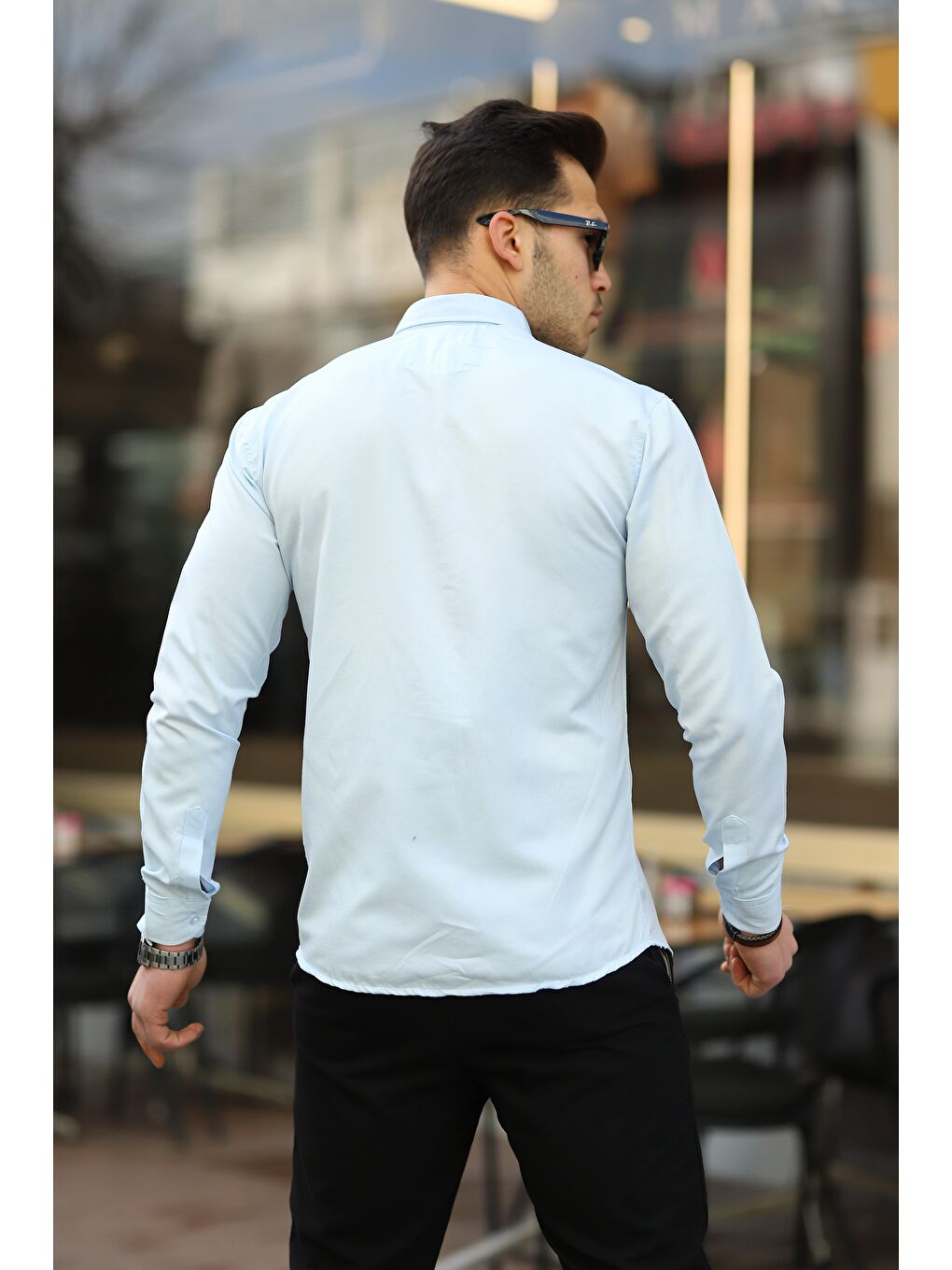 Mavi Erkek Klasik Slim Fit Gömlek-2