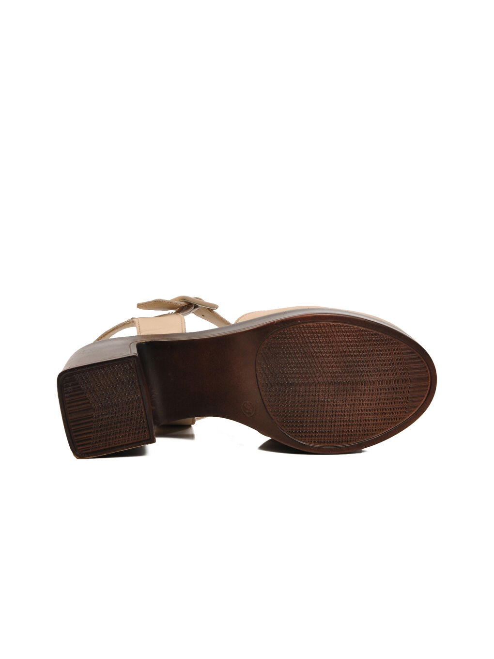 Bej Hakiki Deri Kadın Sandalet 2217001Y Z-4