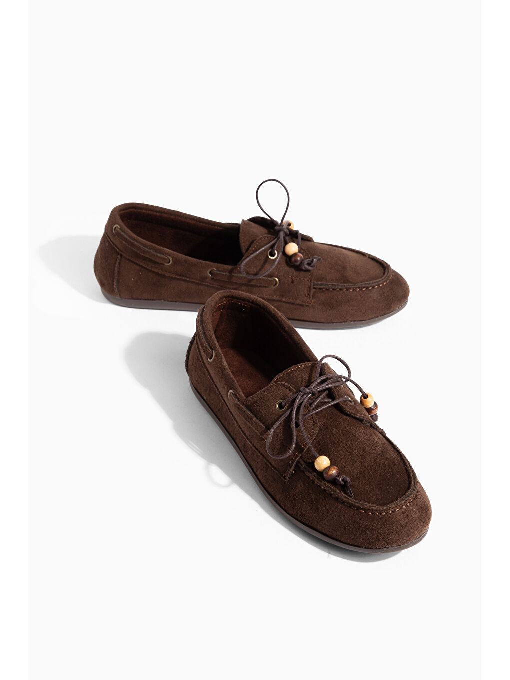 Kahverengi BA01 Günlük Ortopedik Kadın Babet Ayakkabı-4