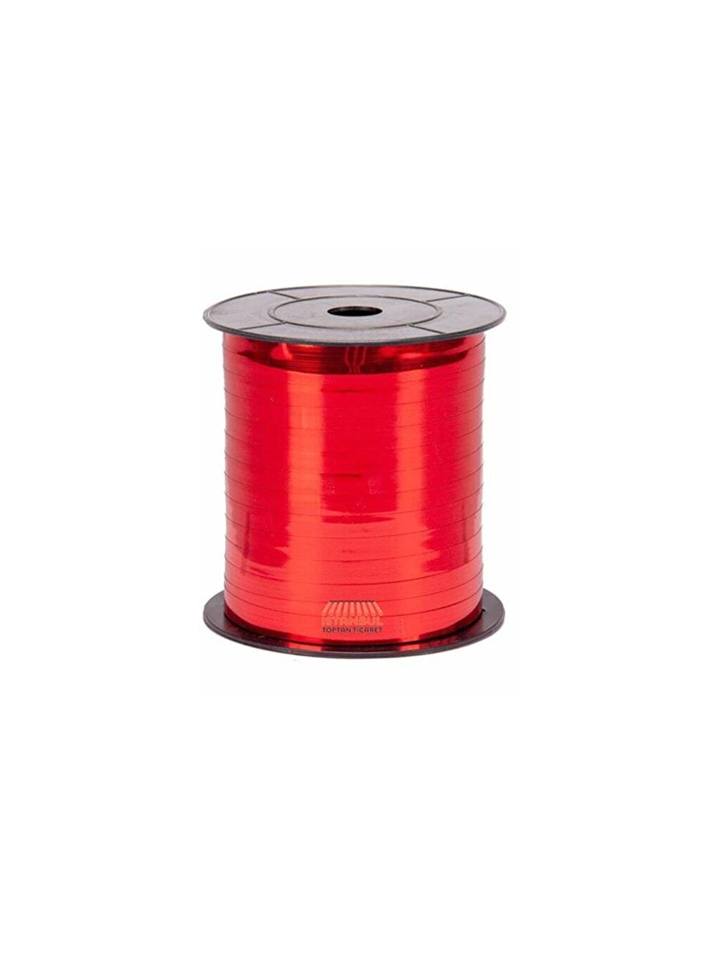 Metalik Kırmızı Rafya Kurdele – Hediye Paketleme Balon Bağlama Şeridi 8 mm 200 Mt-1