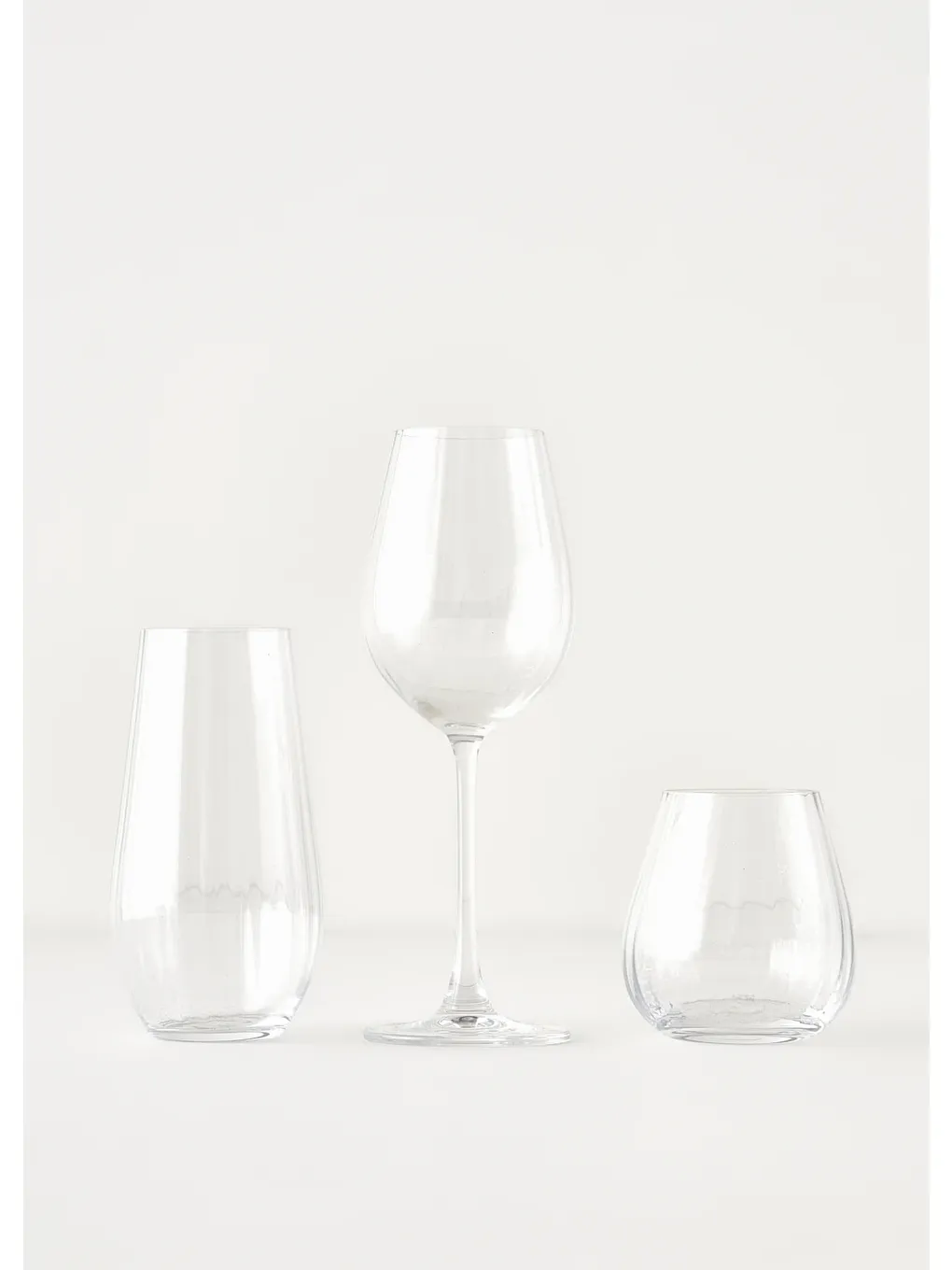 Renksiz Columba Bardak-Kadeh Seti 18'li Naturel-1