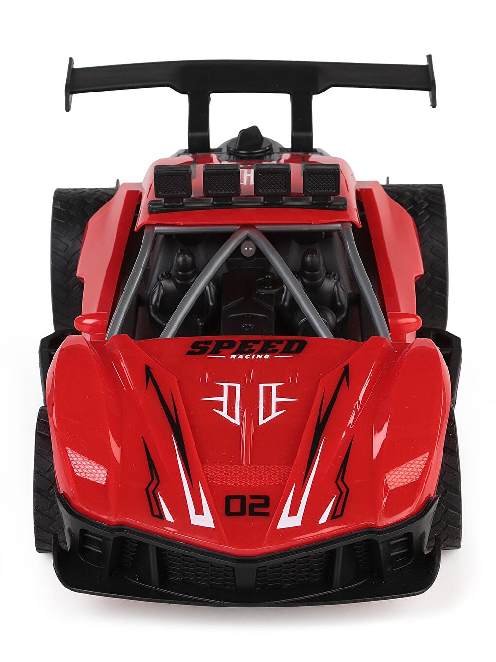 Seher Oyuncak Büyük Boy 1:14 Yarışçı Uzaktan Kumandalı Araba 2.4G Işıklı Ve Duman Atan - Kırmızı-4