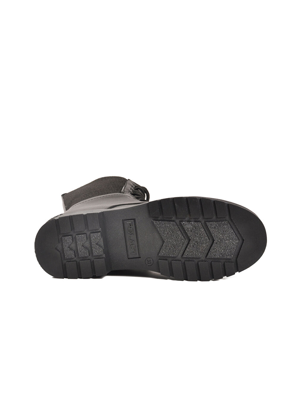 Siyah İçi Polarlı Fermuarlı Uzun Kaymaz Taban Kadın Bot 23002 Z-4