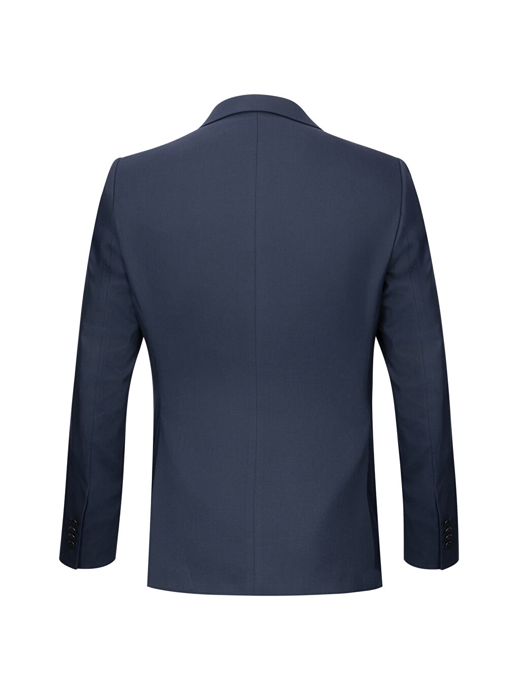 Lacivert Regular Fit Kruvaze Takım Elbise-2