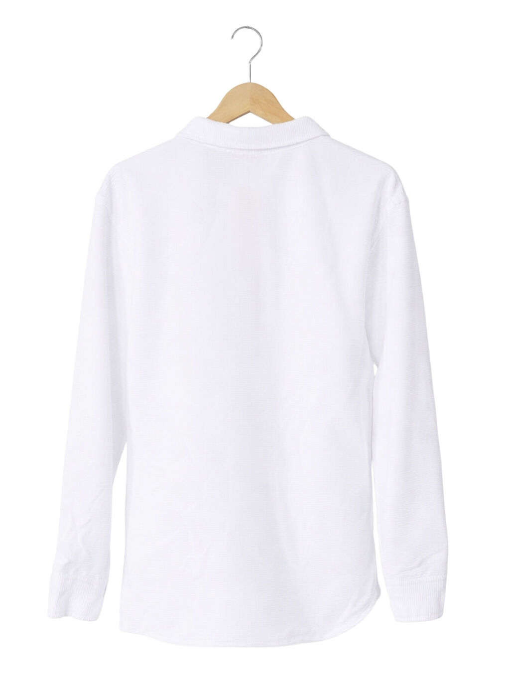 Erkek Çocuk Modern Kesim Beyaz Polyester Basic Gömlek-3