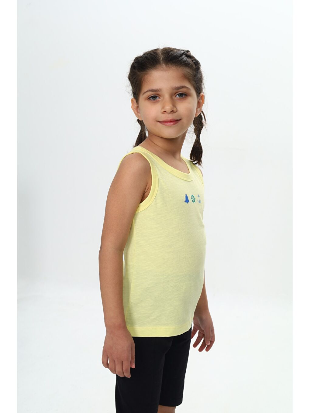 Sarı Erkek Çocuk Baskılı Atlet-2
