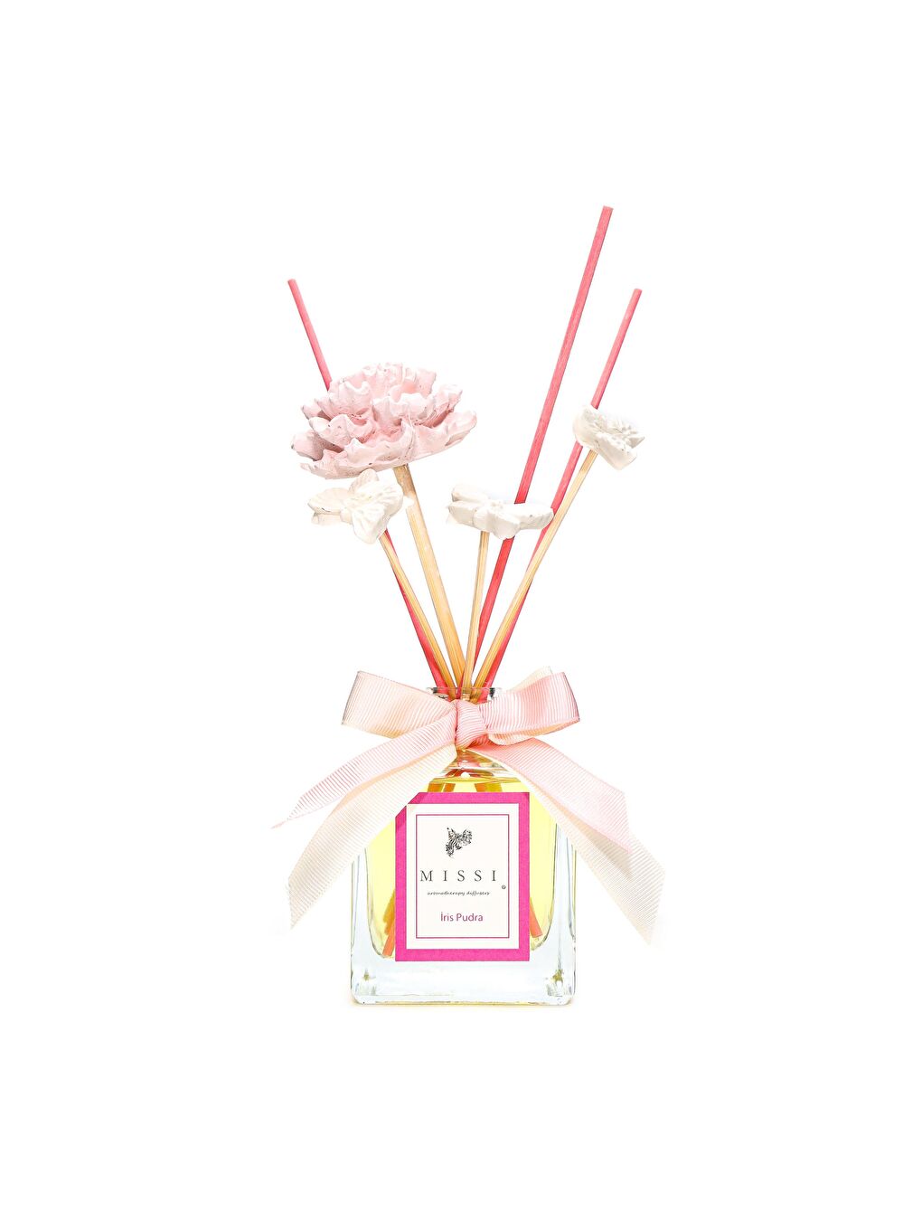 Pembe 220 ml Kare Şişe İris Pudra Oda Kokusu