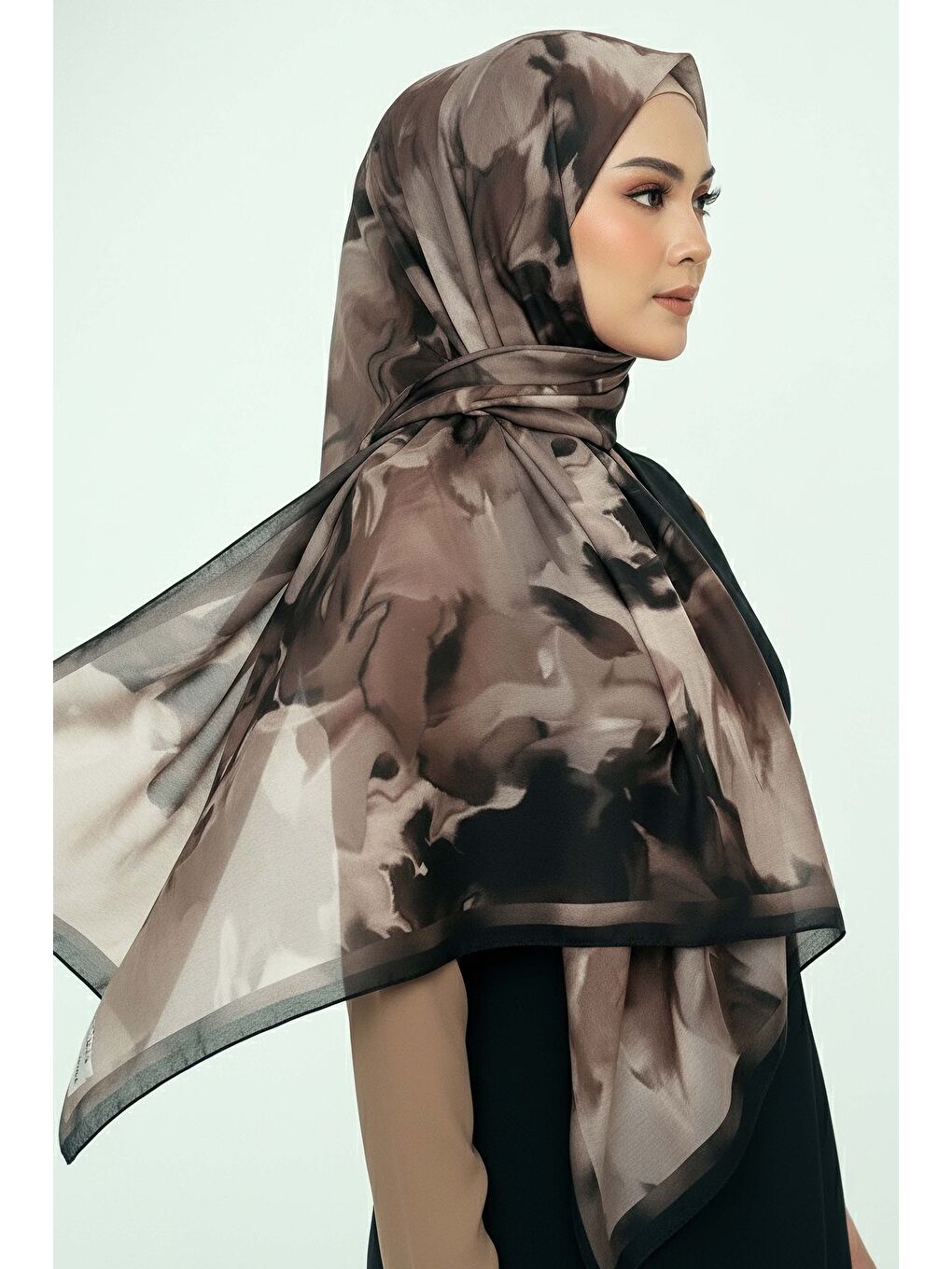 Kahverengi Fluenn Aura Serisi Pamuk Şal Kahve - 28001-KAHVE-1