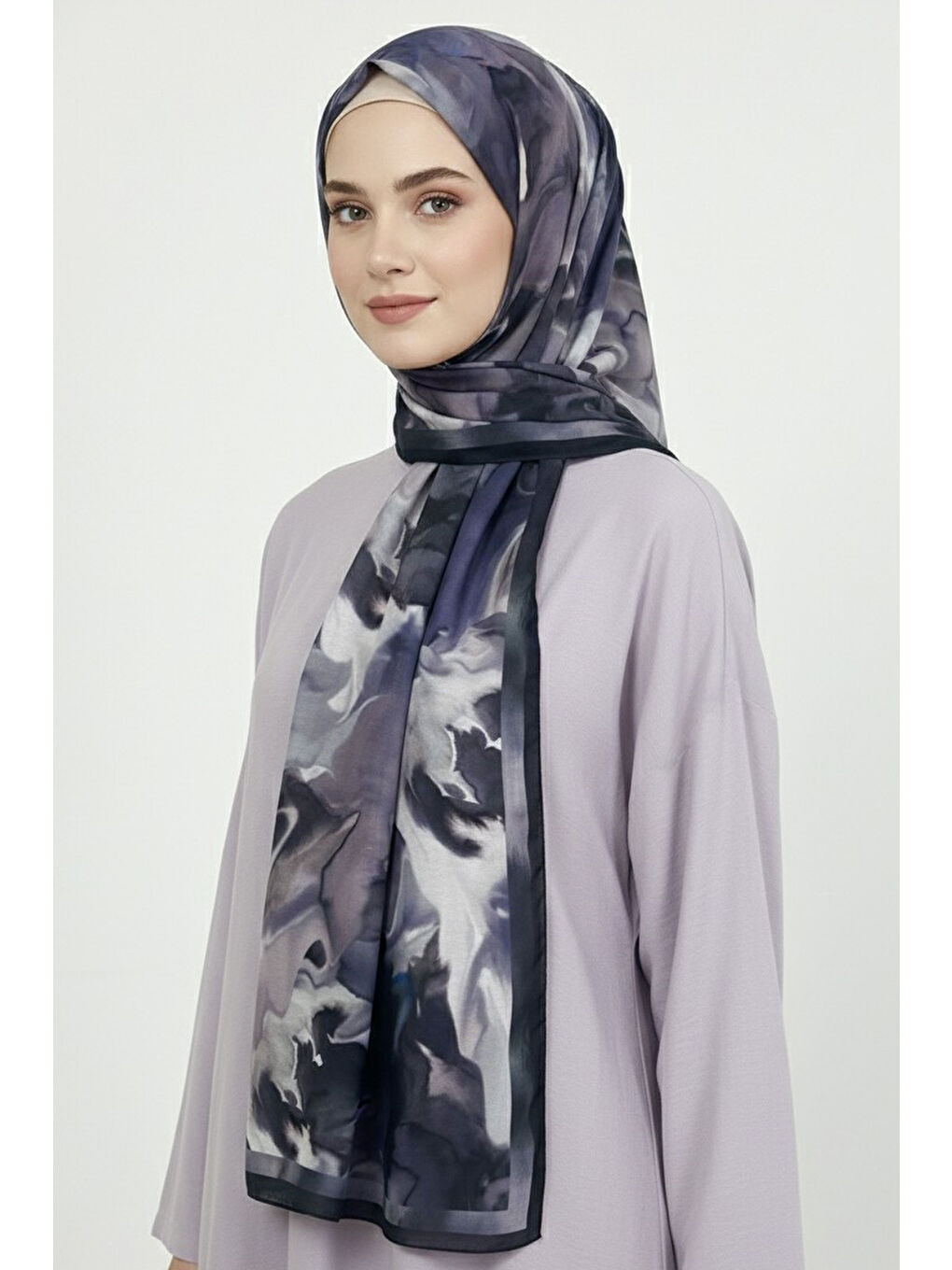 Fluenn Aura Serisi Pamuk Şal Gri - 28001-GRI-1