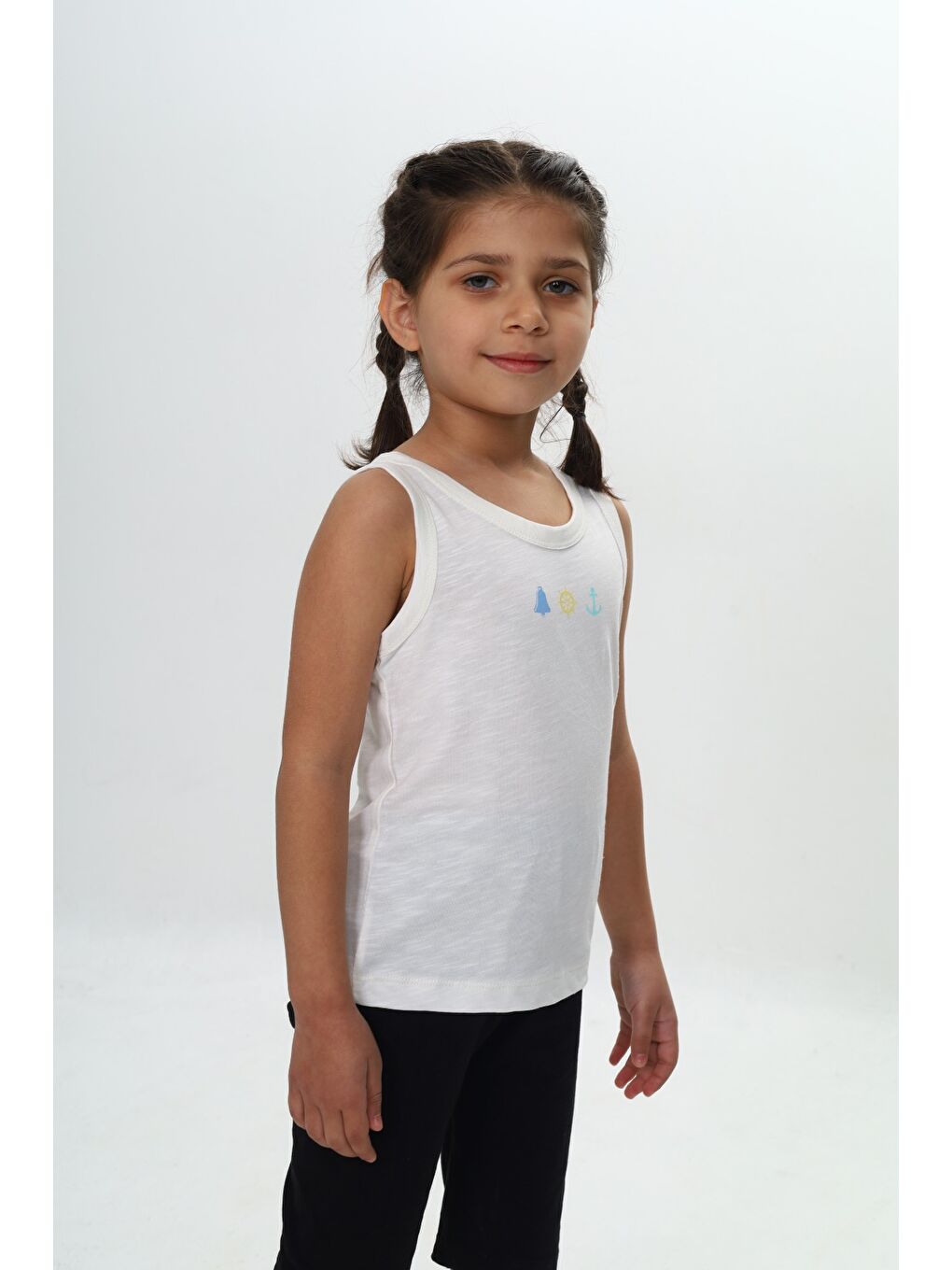 Ekru Erkek Çocuk Baskılı Atlet-2