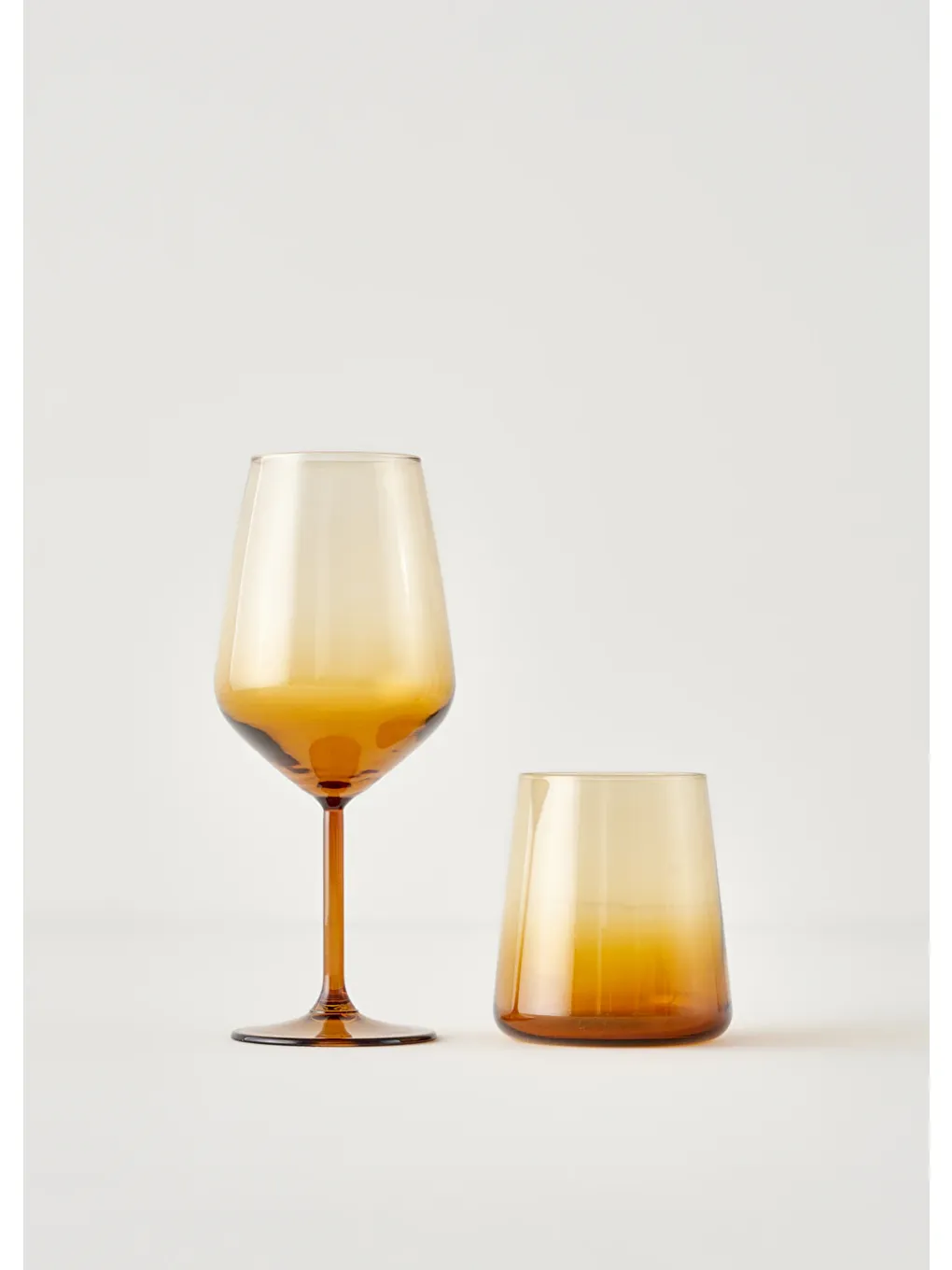 Turuncu Lisa Bardak-Kadeh Seti 12'li Amber-6