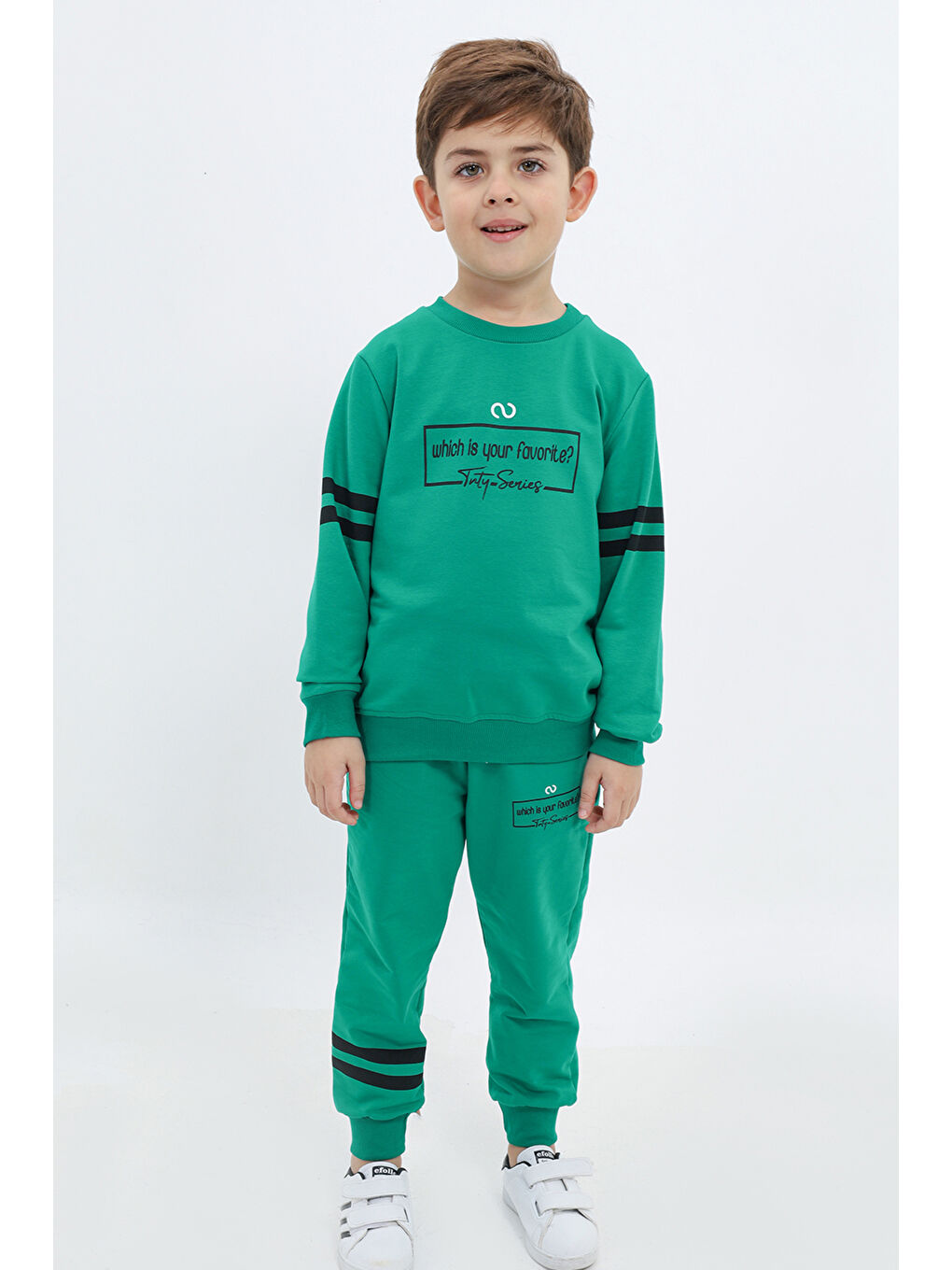 Yeşil Erkek Çocuk Baskılı Eşofman Takım