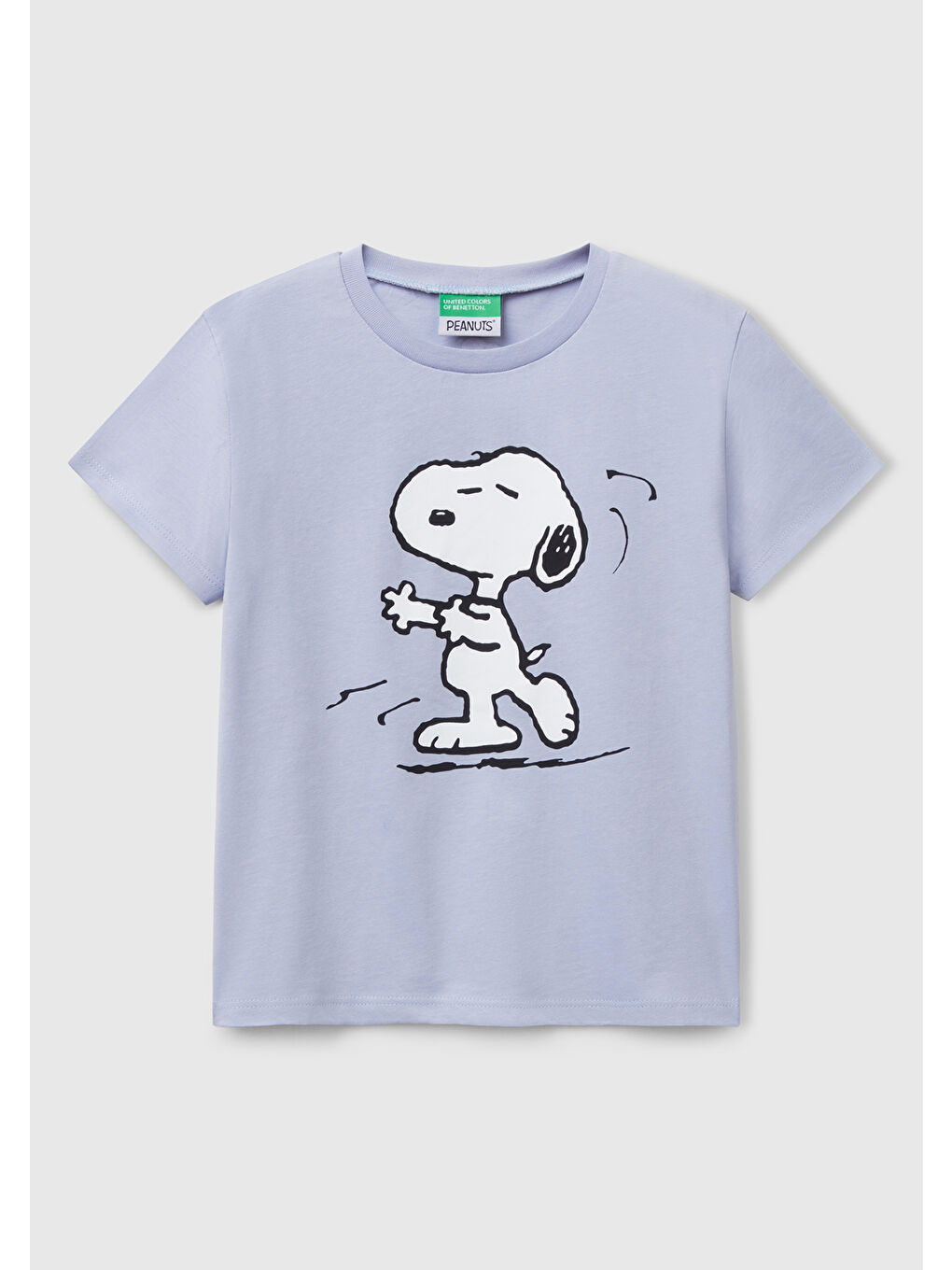 Kız Çocuk Lila Peanuts Baskılı Tişört