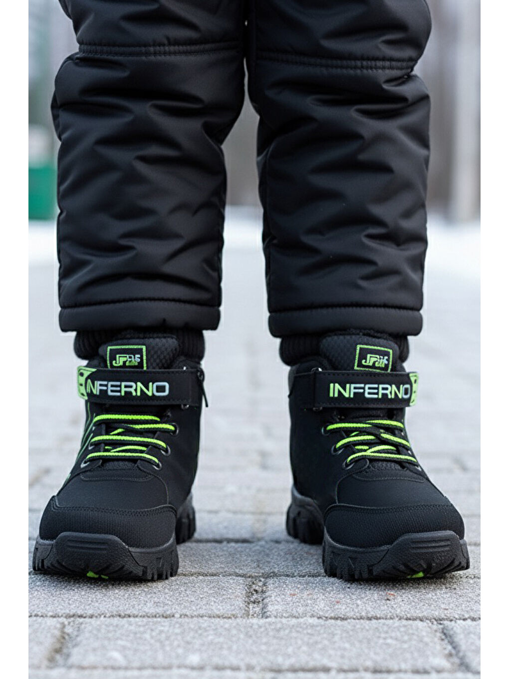 Yeşil Kız Çocuk Yesil İçi Pelüş Suni Deri Bot - 28030-YESIL-1