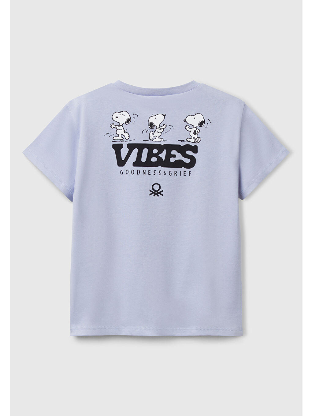 Kız Çocuk Lila Peanuts Baskılı Tişört-1