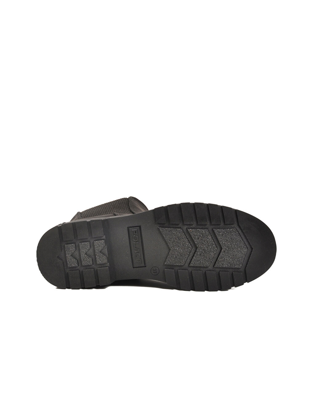 Siyah Nubuk İçi Polarlı Fermuarlı Kaymaz Kadın Bot 24071 Z-4