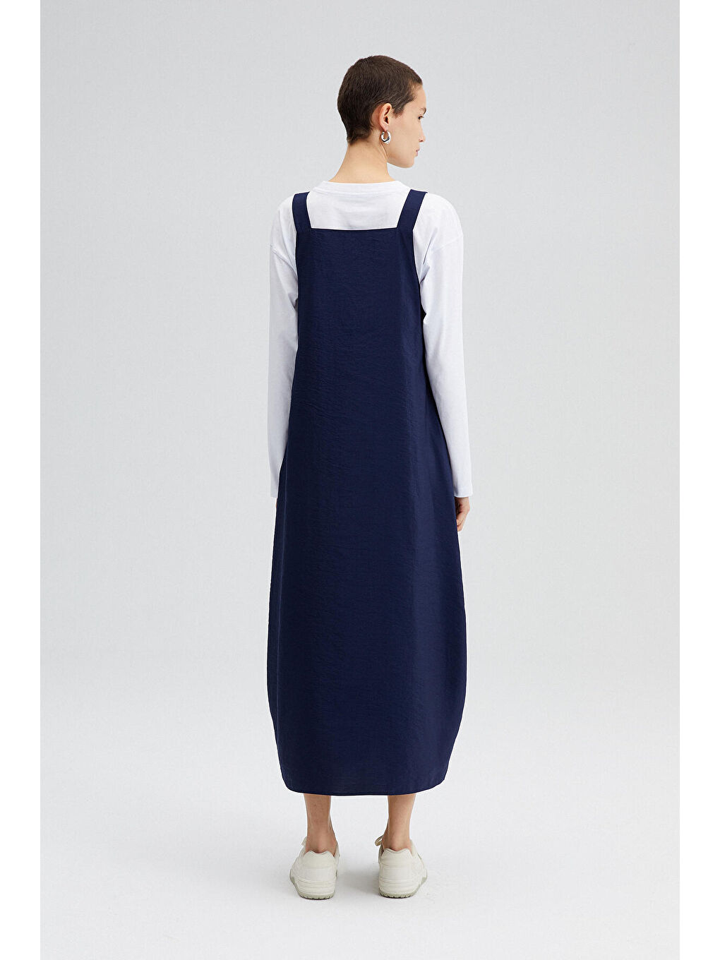 Lacivert Düğme Detaylı Jile-3