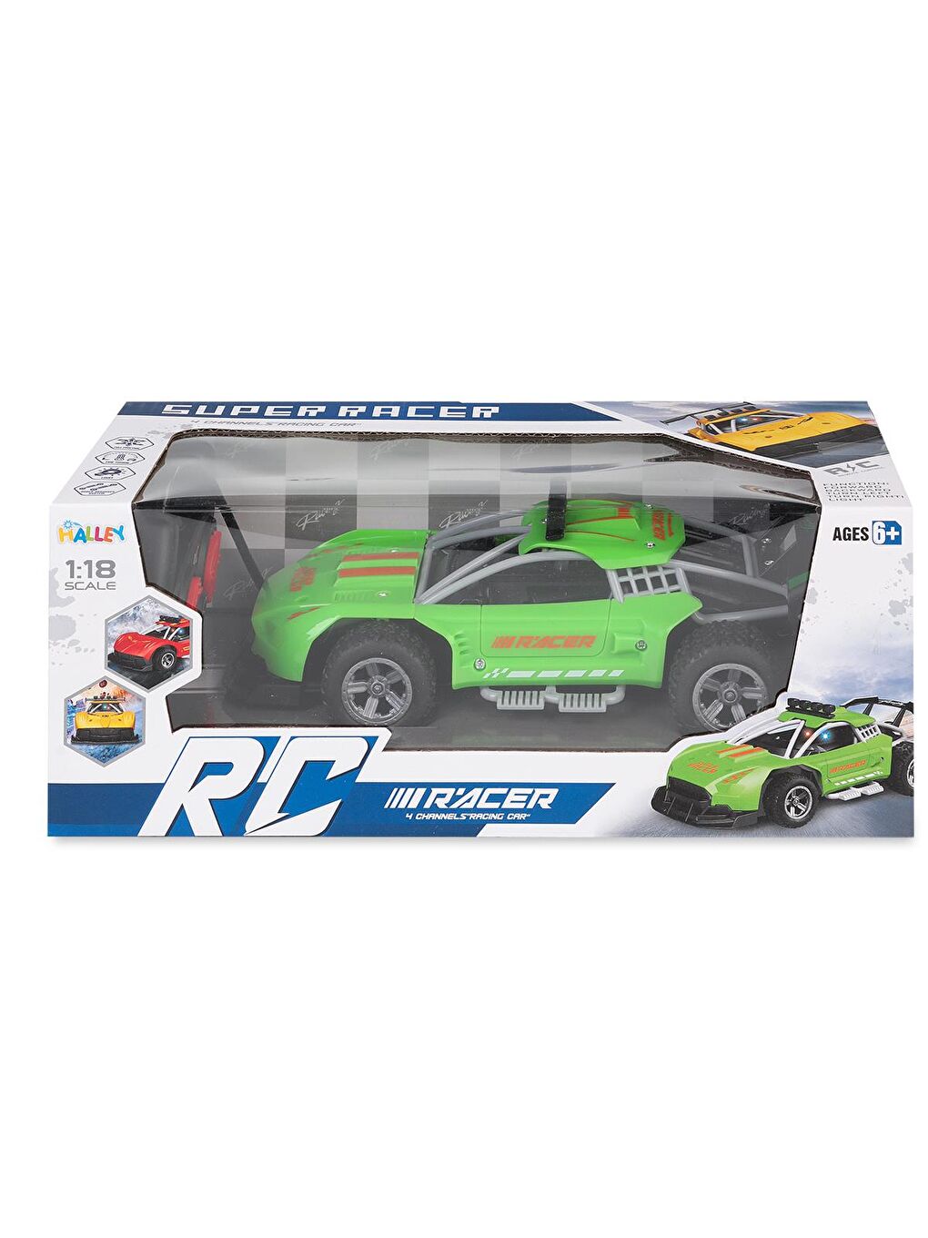 Seher Oyuncak 1:18 Uzaktan Kumandalı Yarış Arabası Şarjlı - Yeşil-3
