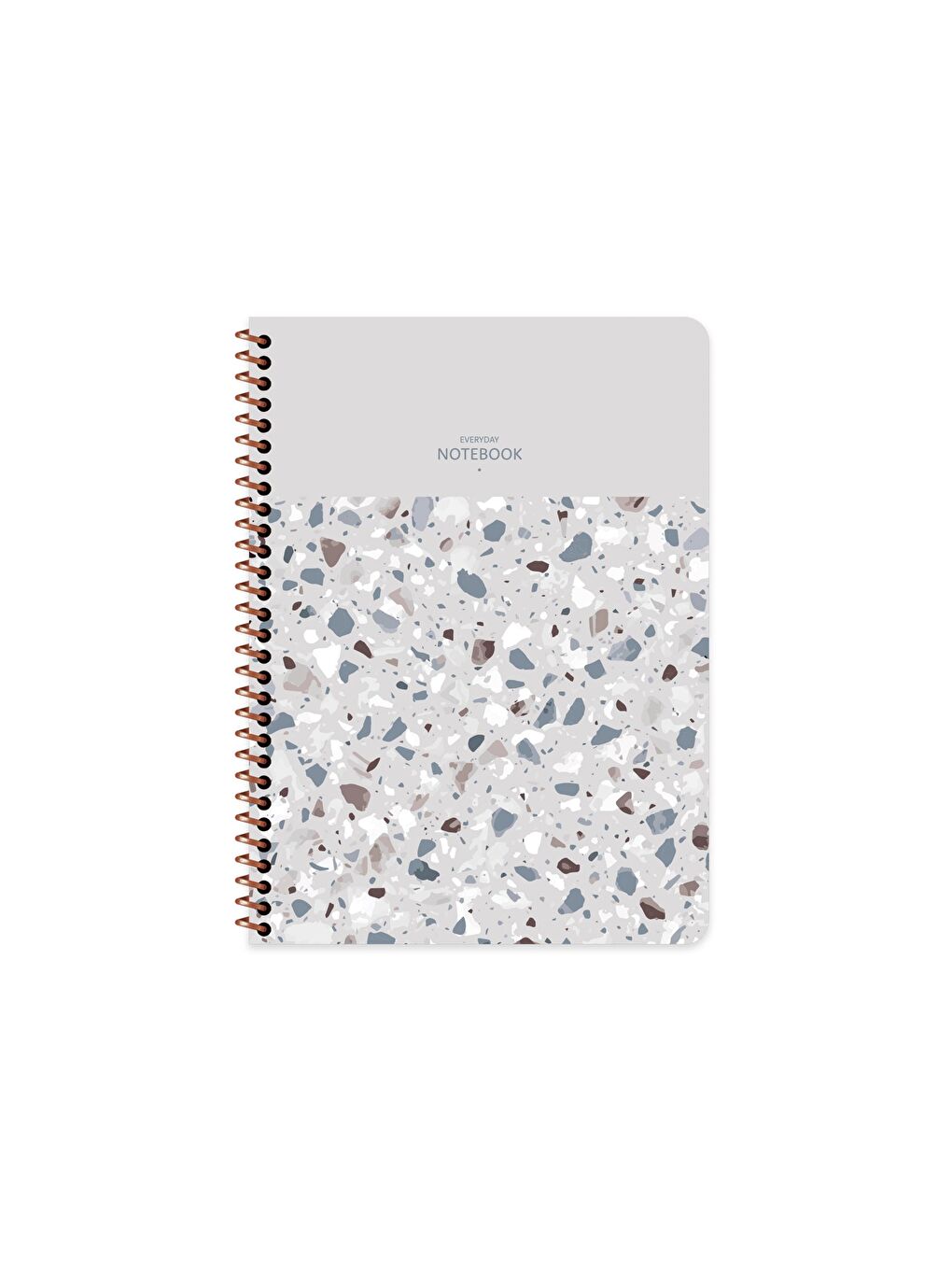 Keskin Color Gri 16.5x22.5 Kareli Defter Terazzo - Gri