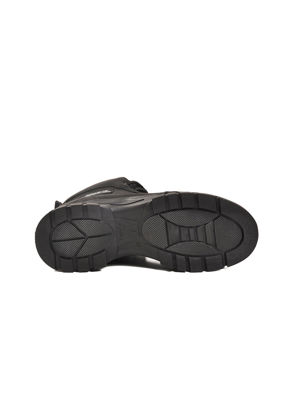 Siyah Nubuk İçi Kürklü Kaymaz Taban Fermuarlı Bağcıklı Kadın Bot 24090 Z-4