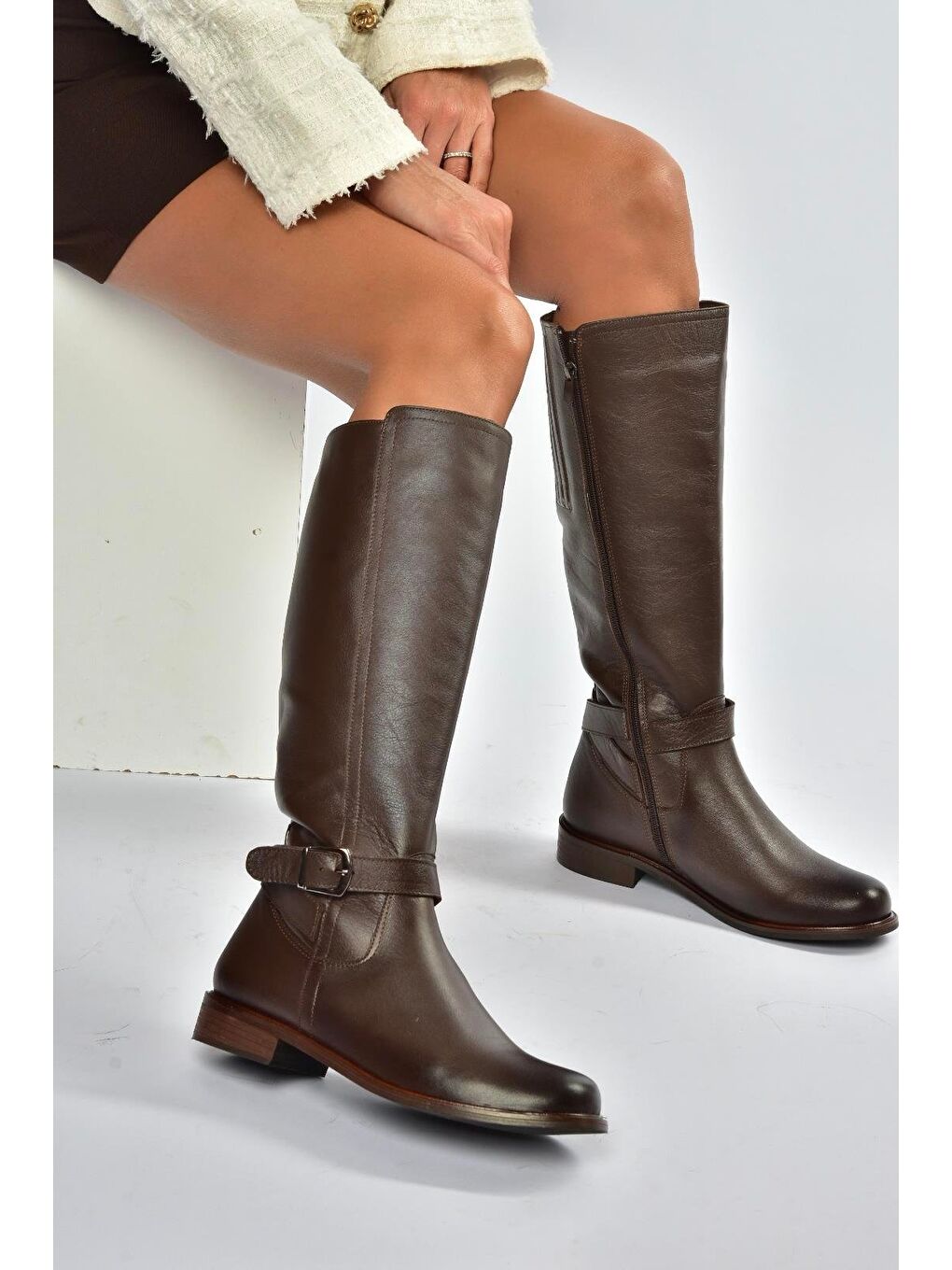 Kahverengi Kadın Çizme V398750603-1