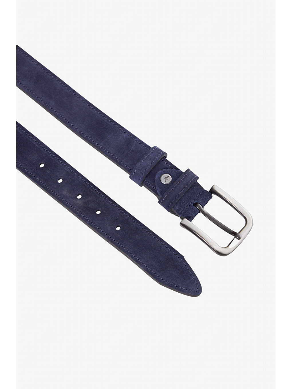 Erkek Lacivert %100 Deri Casual Kemer-1