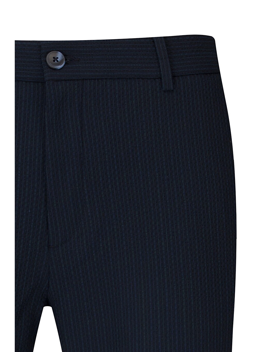 Lacivert Rahat Kesim Yandan Cepli Jogger Pantolon-1